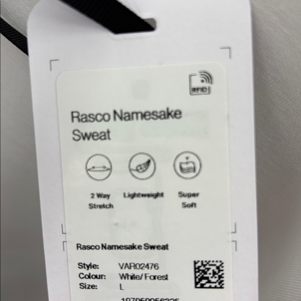 NWT Varley Women's Rasco Namesake White Forest Crew Neck Sweater - Picture 9 of 9
